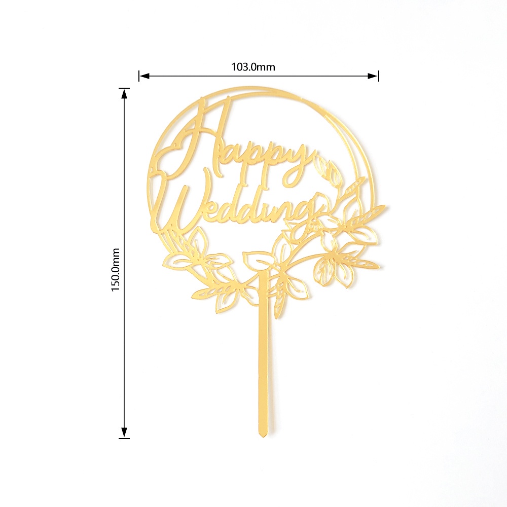 Que Cắm Trang Trí Bánh Kem Chữ Mr & Mrs / Bride to Be / Kissd / Happy Wedding / Happy Anniversary