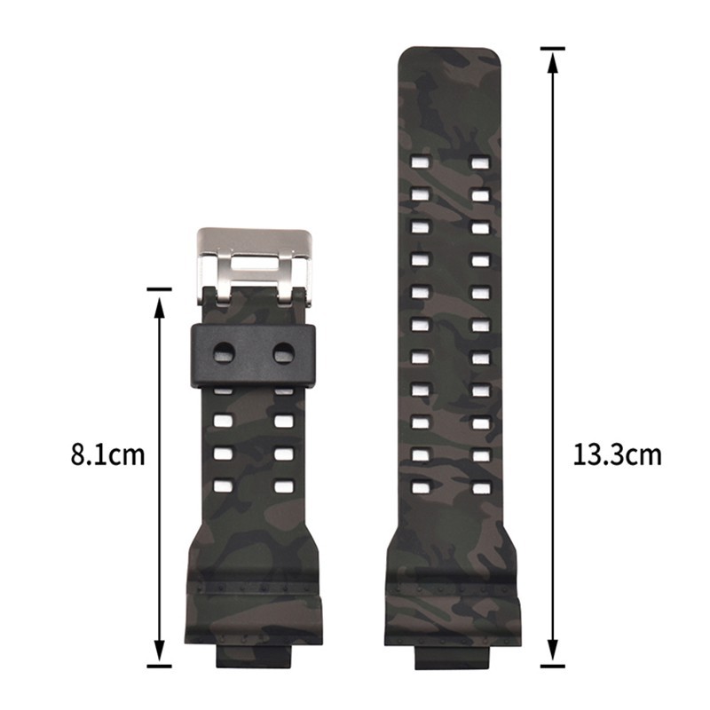 Dây đeo thay thế dành cho đồng hồ Casio Ga-100 Ga-110 Ga-120 Ga-400 Ga-700 Casio G-100 Gd-110 Gd-120 Gw-8900 Gls-100