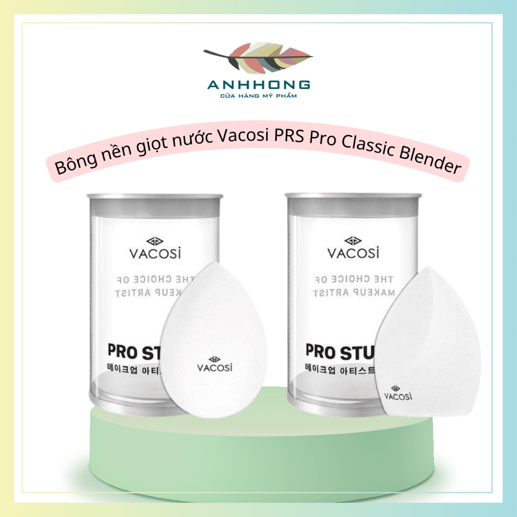 Bông phấn ướt Vacosi ĐEN TRẮNG |Mút blender tán kem nền hình giọt nước,hồ lô, nón lá PRO PH01, PH02, BP31, BP06