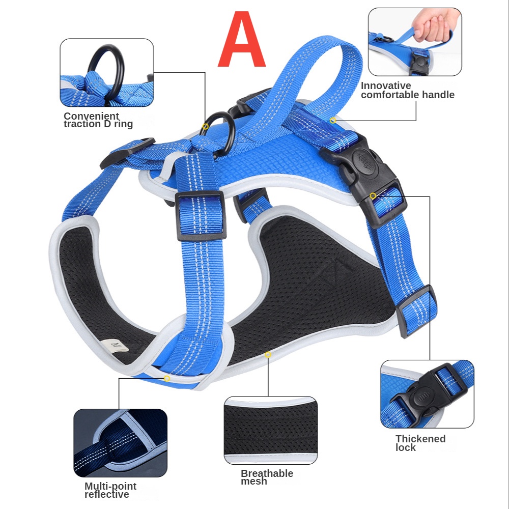 Dây Đai Nylon Phản Quang Có Thể Điều Chỉnh Cho Chó Lớn Và Lớn