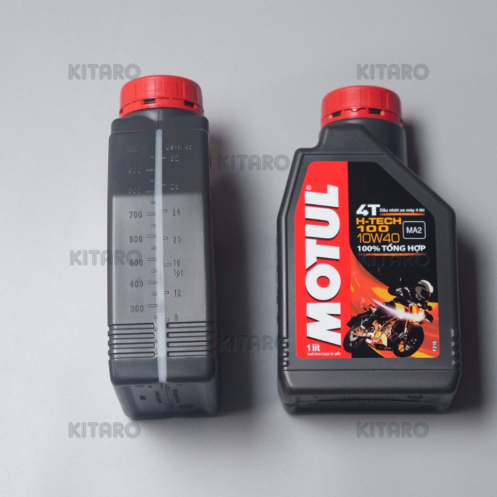 Nhớt MOTUL H-Tech 100 4T 10W40 (100% Tổng Hợp - Mô Tô PKL)