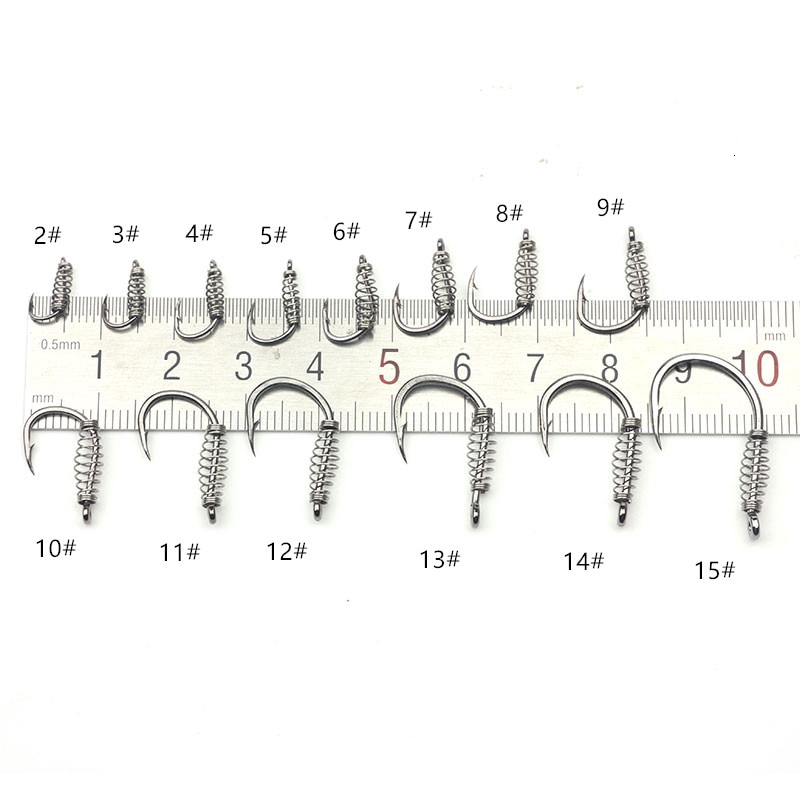 Set 10 Lưỡi Câu Cá Kích Thước 2-15 #