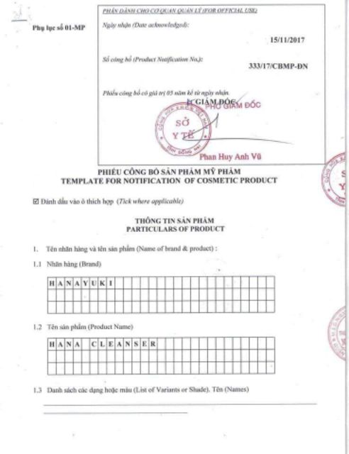 SỮA RỬA MẶT Y HỌC HANAYUKI
