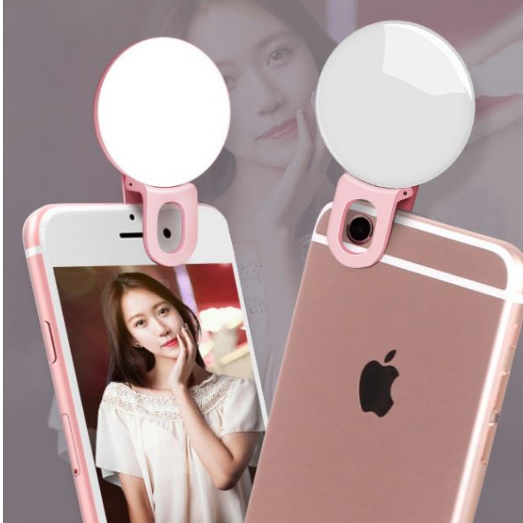 Đèn LED Selfie kẹp điện thoại tạo hiệu ứng ánh sáng