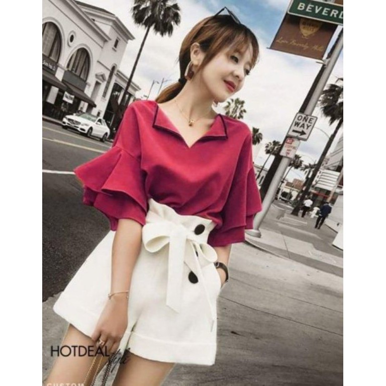 Siêu hot: QUẦN SHORT PHỐI NÚT PHONG CÁCH