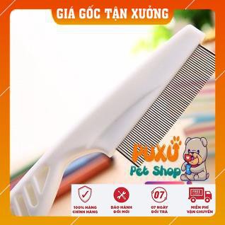 LƯỢC CHẢI MẶT CHÓ 𝗛𝗢𝗧 𝗦𝗔𝗟𝗘 Inox Giúp Bạn Gở Rối Làm Sạch lông cho mèo/ thú cưng