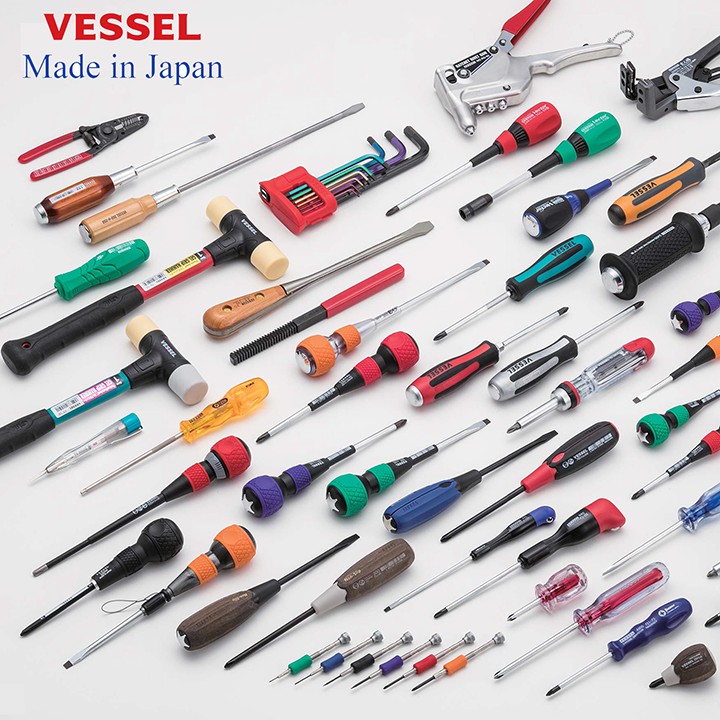 Tô vít cỡ nhỏ mũi dẹt Megadora No.910 Vessel, Nhật bản