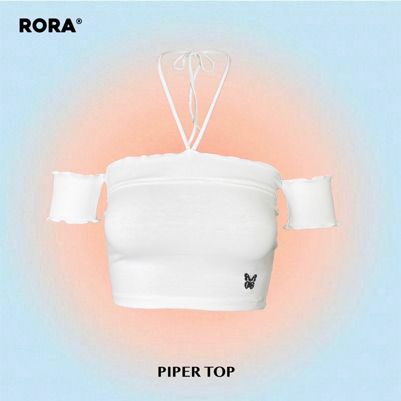 Áo PIPER TOP - áo croptop tay con buộc dây