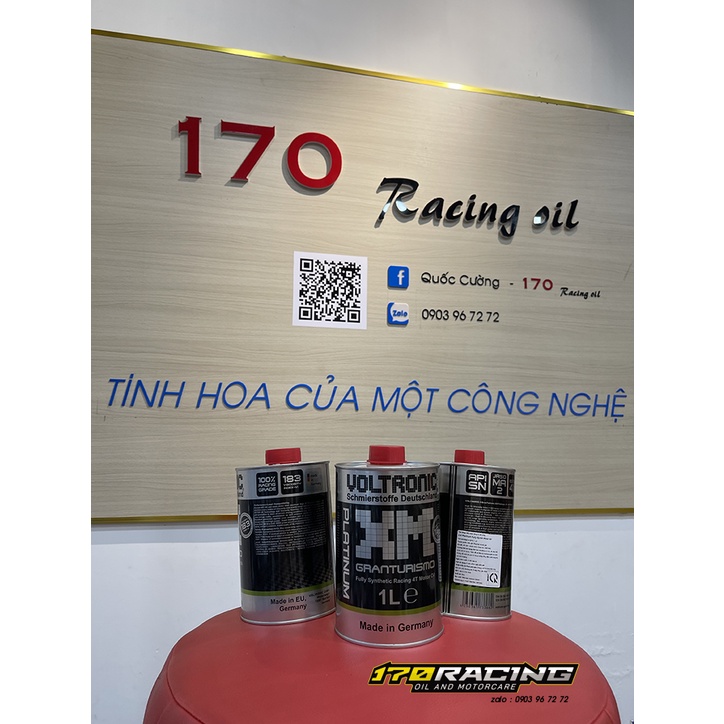 (HCM) Nhớt Xe Máy VOLTRONIC XM GRANTURISMO PLATINUM FULLY SYNTH MOTOR OIL SAE W40 Dung Tích 1000 ML