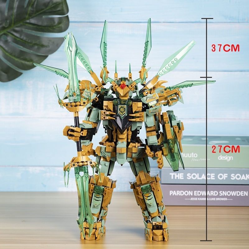Đồ chơi giáo dục Lắp ráp Mô hình Ninjago 1618pcs Warrior Mechanical Titans Mechas Battle Robot Dragons Season 14