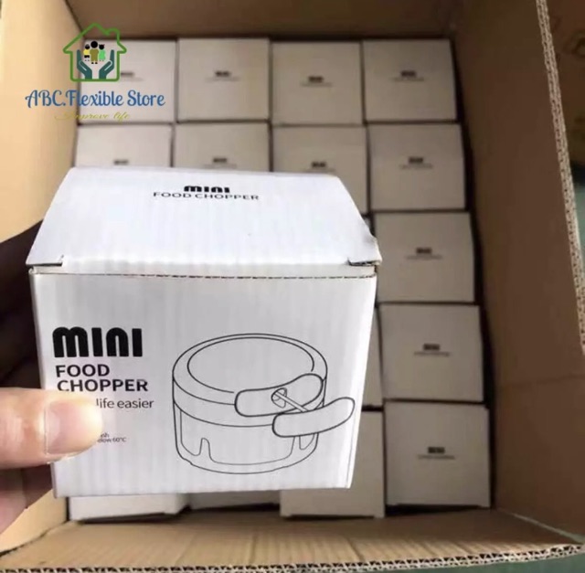 Máy xay tỏi ớt cầm tay đa năng Mini Chopper - Dụng cụ xay tỏi ớt