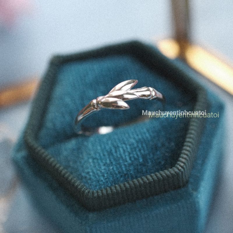 Nhẫn bạc Thanh mai trúc mã- Nhẫn bạc S925 cặp đôi - Tặng Fullbox   - Mẩu chuyện tình của tôi