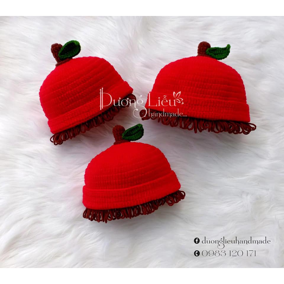 Mũ Len Tóc Giả Cho Bé