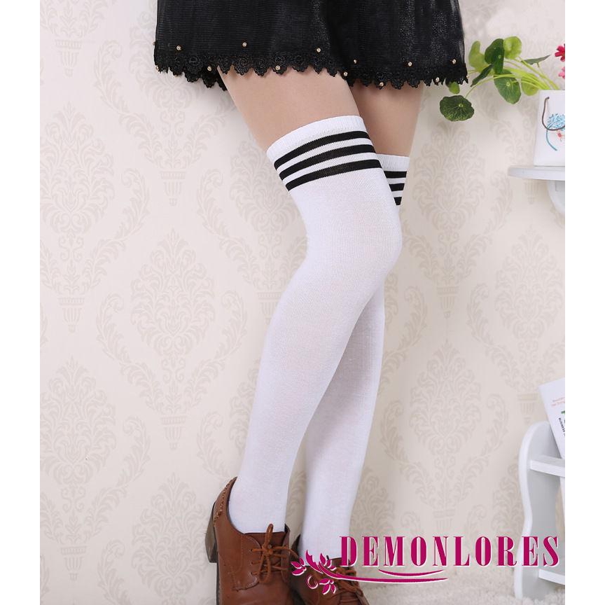 Vớ cotton cao qua gối thời trang dành cho nữ