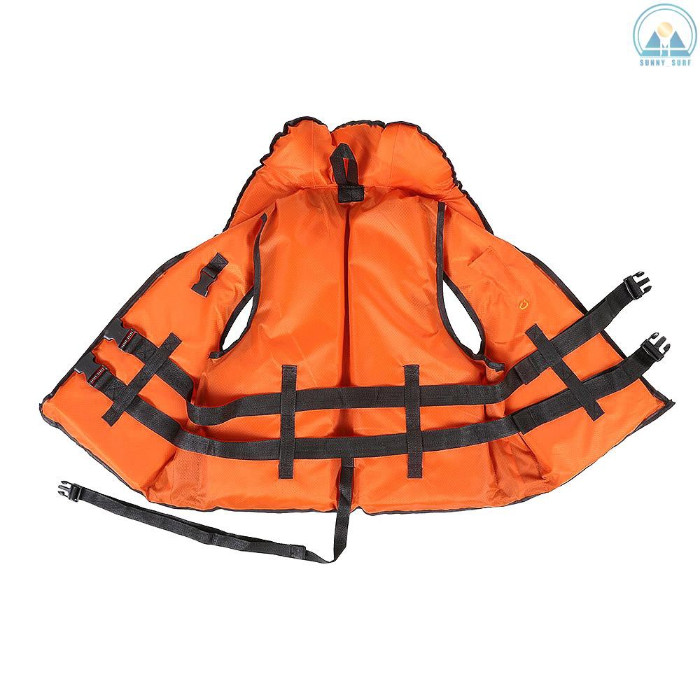 Sunny☀ Lixada Professional Polyester Adult Safety Life Jacket Survival Vest Swimming Boating Drifting with Emergency Whistle