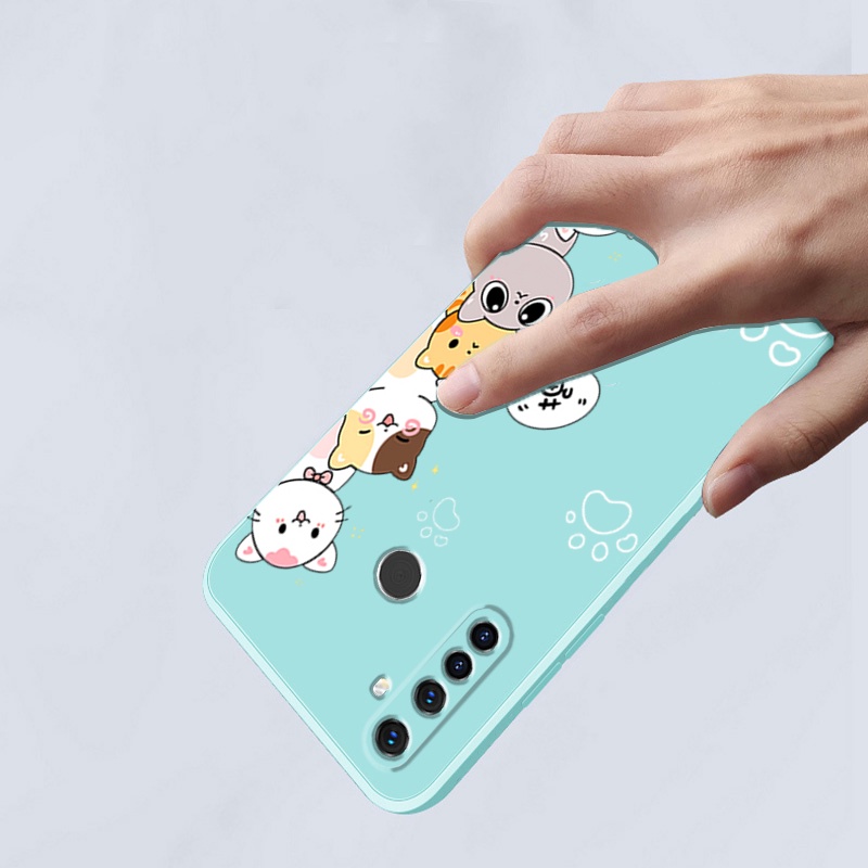 Ốp lưng  realme 5 realme c3 realme 5i realme 6i realme 5 pro Ốp Điện Thoại Silicon Mềm Mịn Cho realme 5 realme c3 realme 5i realme 6i realme 5 pro DZMM01 viền vuông cute