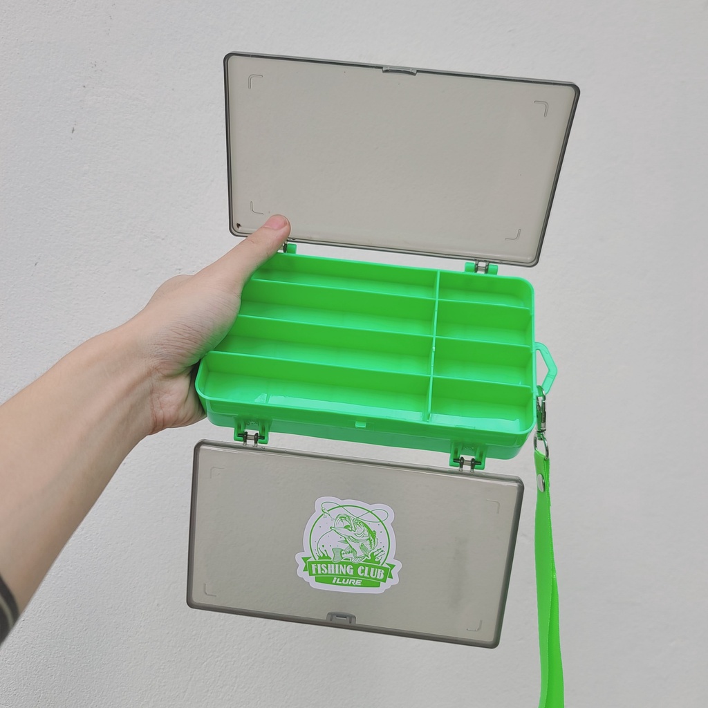 Hộp Đựng Mồi 2 Mặt iLure Nhỏ Siêu Tiện Dụng có dây - Đẹp Bền Rẻ