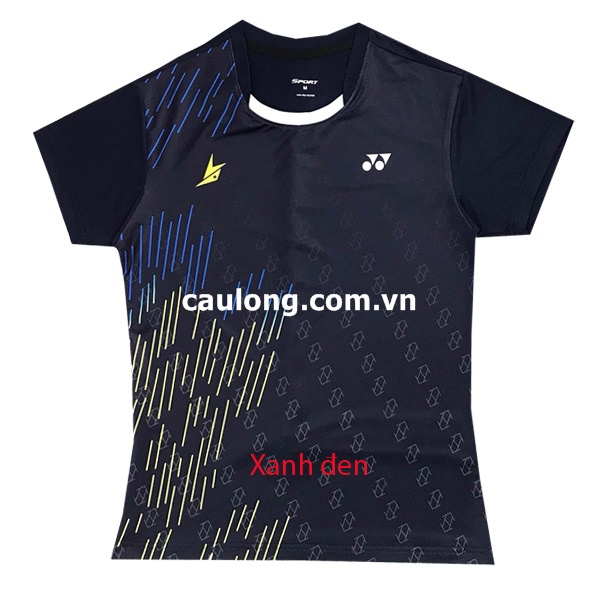 Áo Cầu Lông Nam Nữ Cổ Tròn Yonex 7737 Xanh Đen