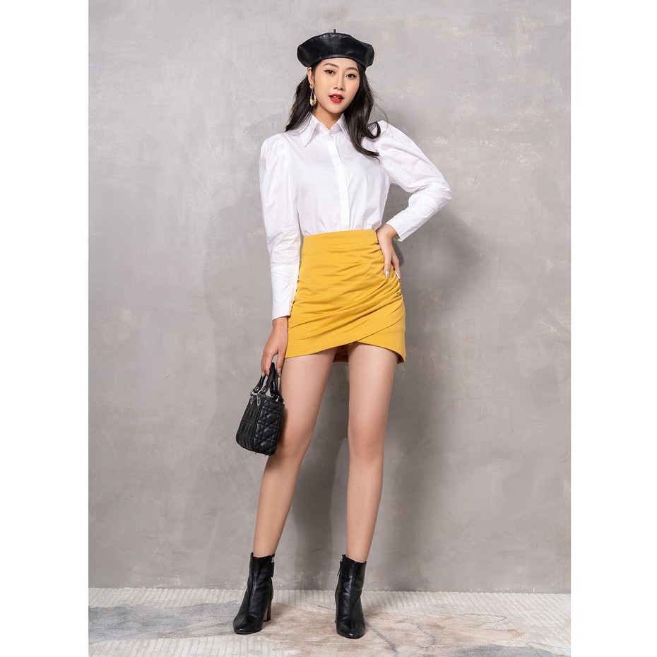Chân váy ngắn vạt chéo 20AGAIN, hàng thiết kế cá tính, quyến rũ JAW0513 | BigBuy360 - bigbuy360.vn