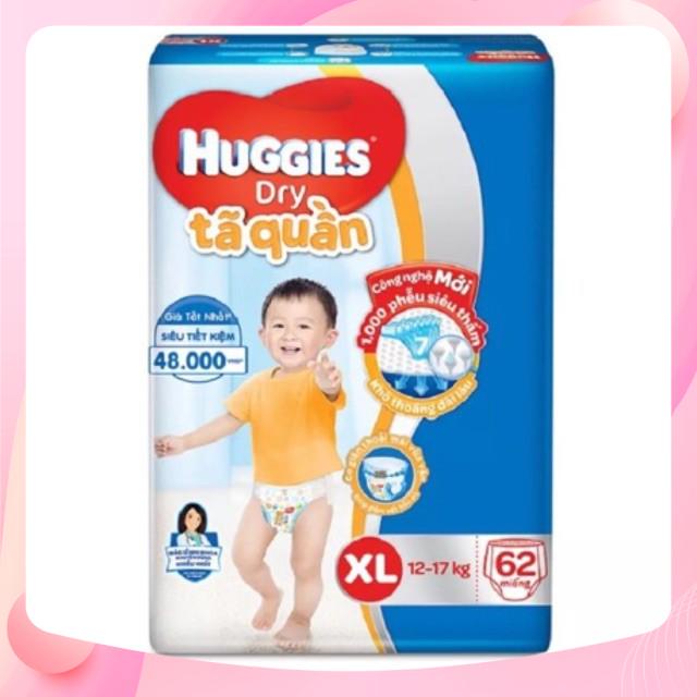 [MẪU MỚI ]BỈM HUGGIES QUẦN L68 M74 XL62 XXL56SP02