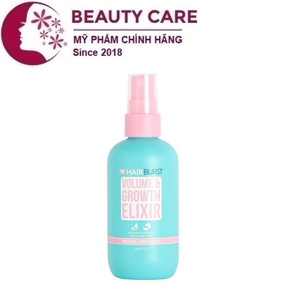 Xịt Dưỡng Tóc Hairburst Volume And Growth Elixir Avocado &amp; Coconut Chiết Xuất Bơ và Dừa 125ml