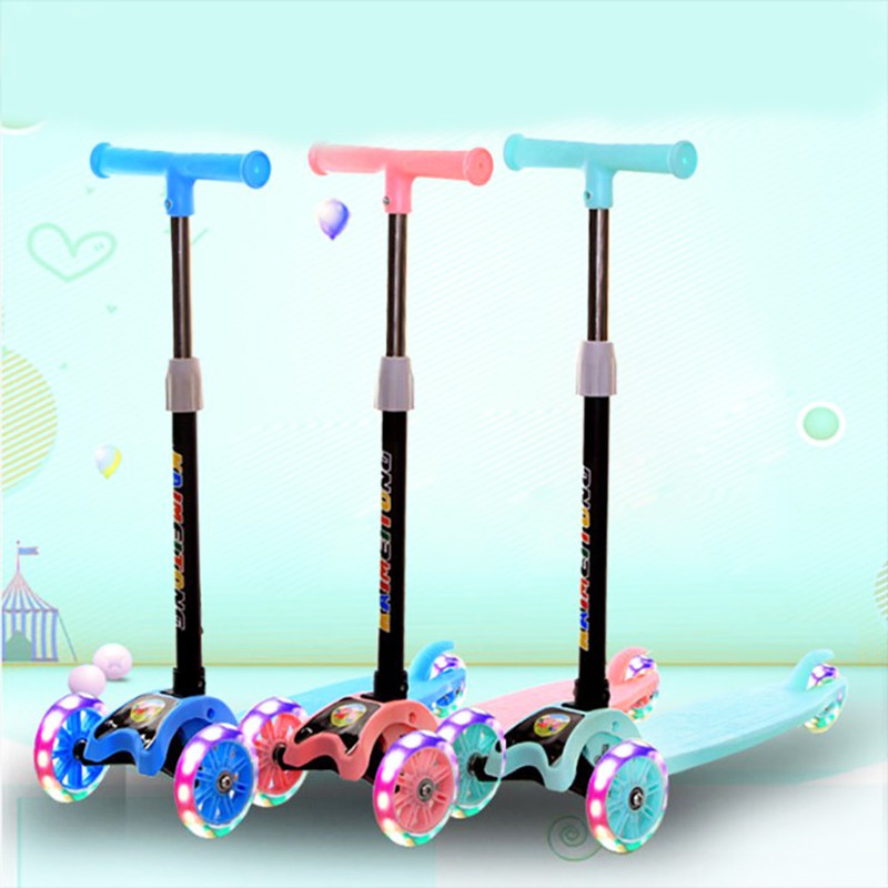 Xe scooter cho bé xe trượt scooter trẻ em 3 bánh, Thiết Kế Chắc Chắn, Xe Phát Sáng Khi Chạy