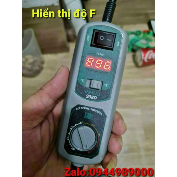 Mỏ hàn dạng nhíp, mỏ hàn kép, mỏ hàn kìm YIHUA938D