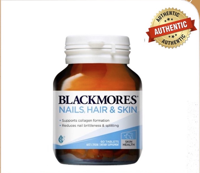 [ CHÍNH HÃNG 100% ] Viên uống tóc móng Blackmores Nail Hair Skin Úc 60 Viên- DATE XA, ĐỦ BILL