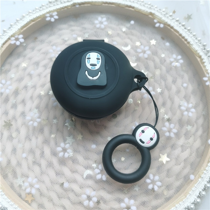 Vỏ Bảo Vệ Hộp Sạc Tai Nghe LG Tone Free FN7/FN6/FN5/FN4 Bằng Silicon Họa Tiết Hoạt Hình Dễ Thương Kèm Dây Đeo Ngón Tay Tiện Dụng