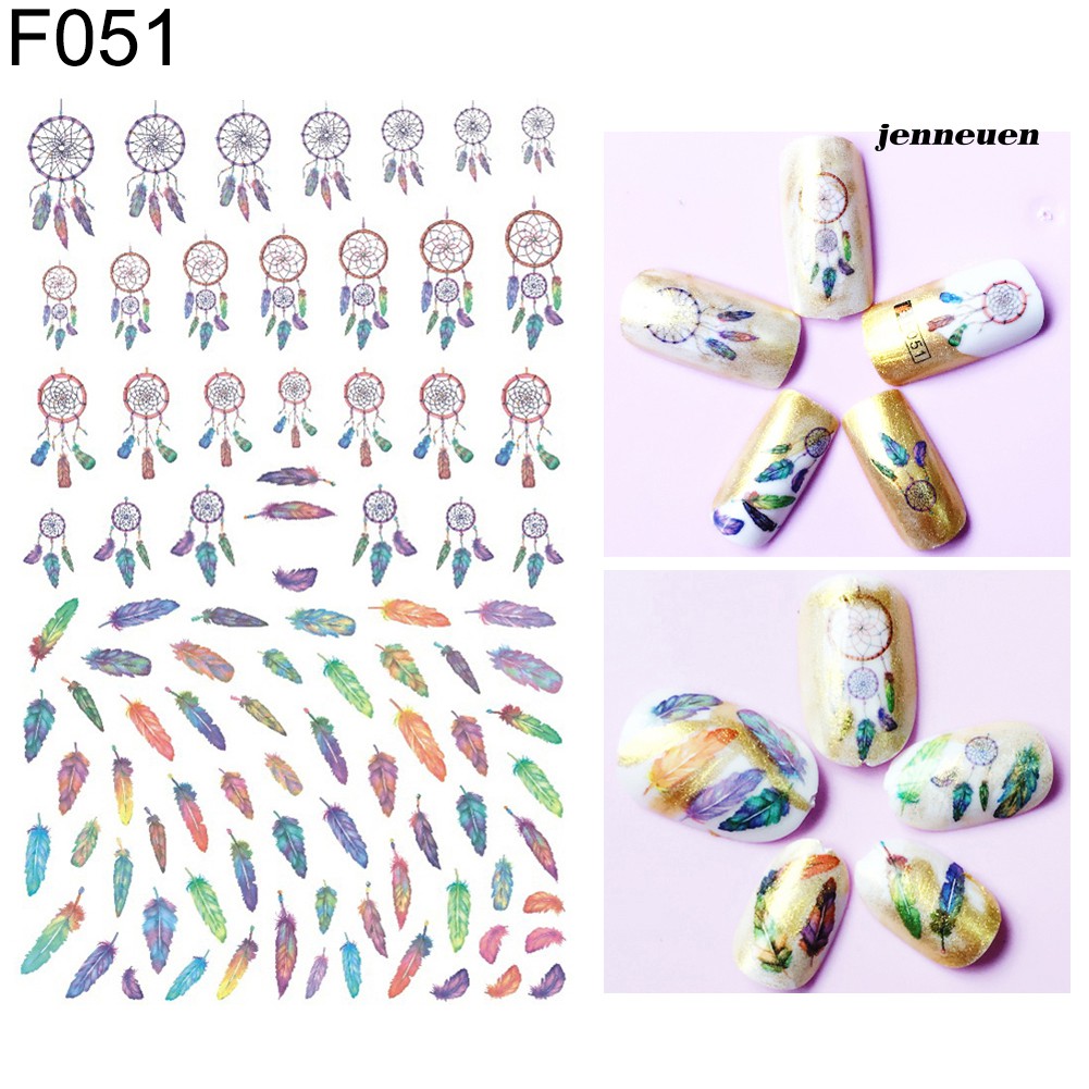 [Hàng mới về] Miếng Dán Trang Trí Móng Tay Nghệ Thuật Nhiều Kiểu Đẹp Mắt