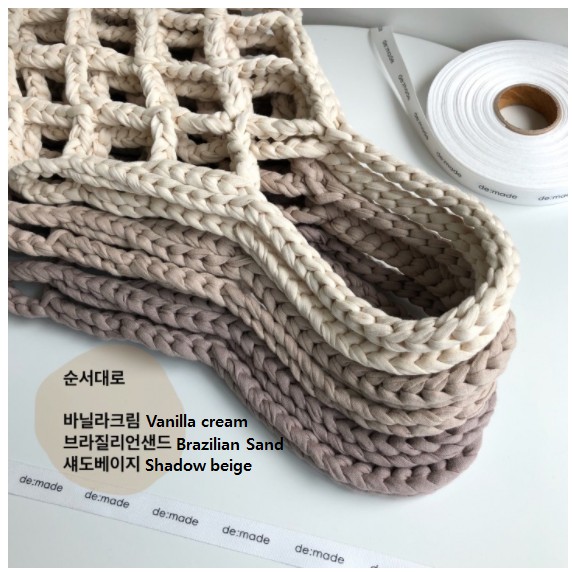 ✔Hàn Quốc ◤WITH SHIM◢ Korea 100% Handmade Túi lưới loại tote + Túi bên trong (Quà tặng miễn phí)