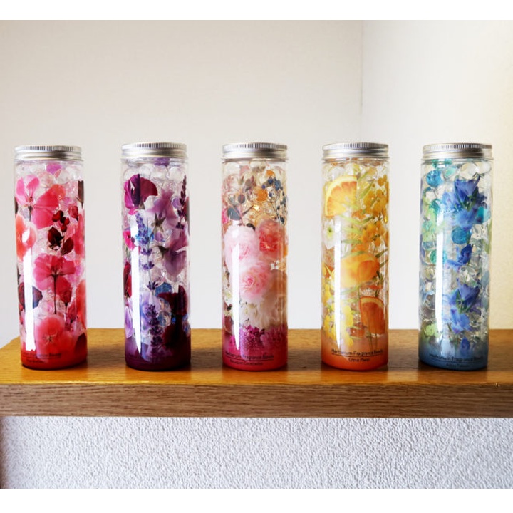 Gel Sáp thơm phòng, khử mùi Kokubo Nhật Bản 200g hương Hoa hồng, Lavender, Hoa cỏ, Chanh, Biển Xanh