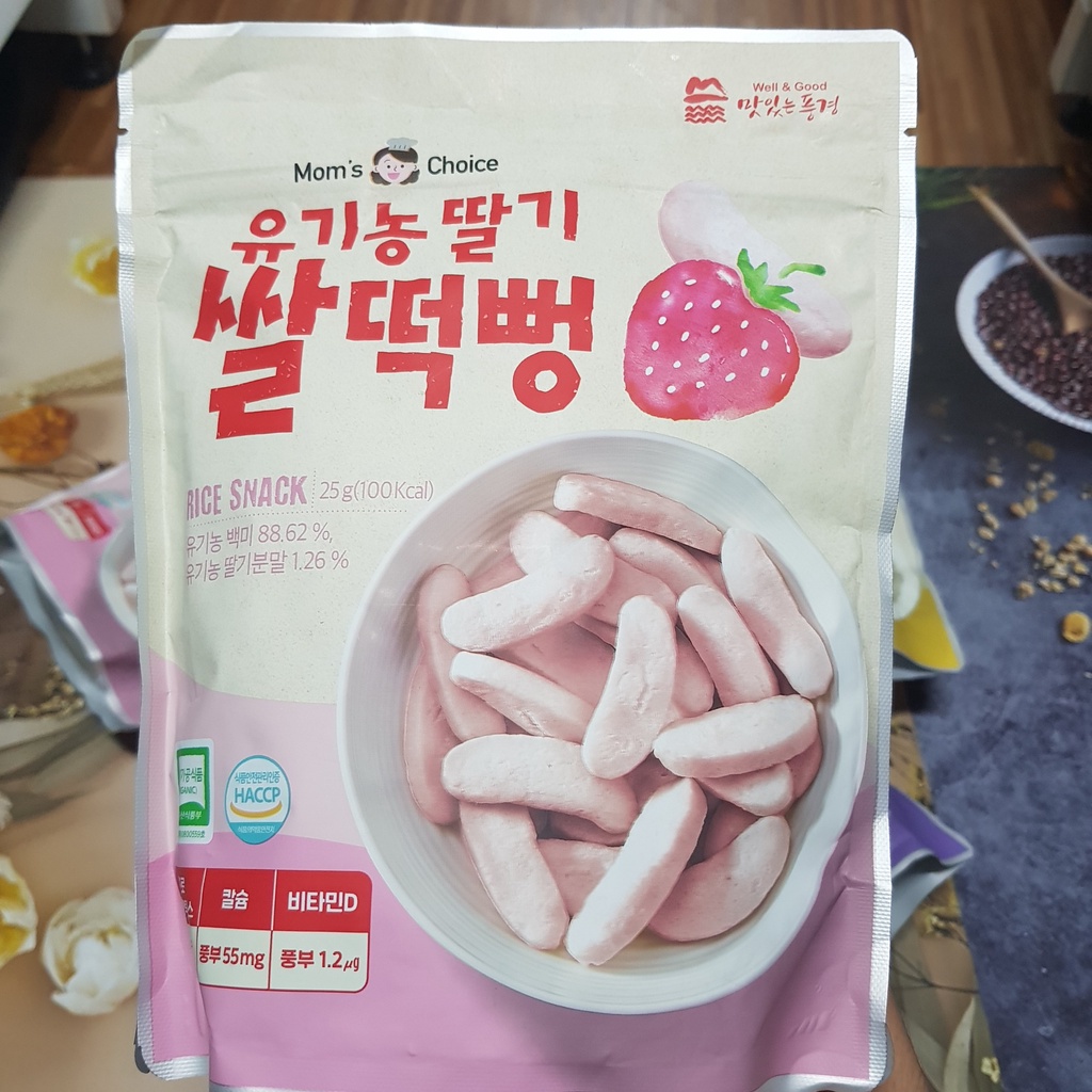 Bánh gạo hữu cơ Mom’s Choice Hàn quốc cho bé từ 6 tháng