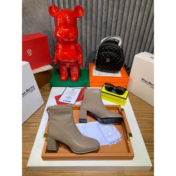 ld Boot 6p Miss Đế Viền Gót Cạnh Da Mềm Êm Fullbox Cao Cấp