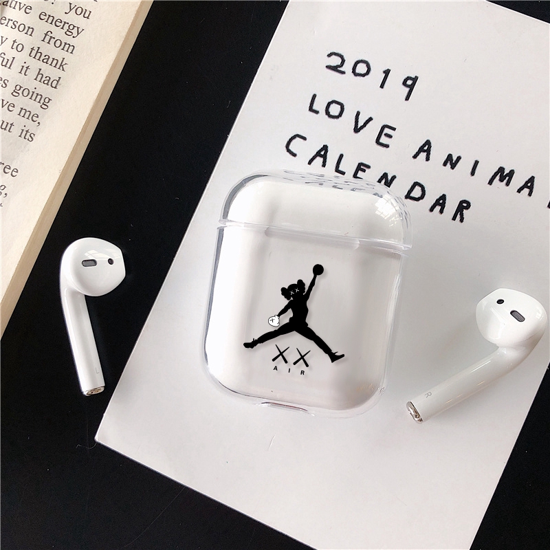 Vỏ hộp đựng bảo vệ tai nghe Airpods 2 bằng nhựa cứng trong suốt