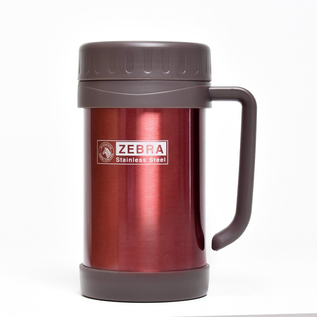Ca nước giữ nhiệt Inox hai lớp có quai 500ml - ZE112901 Zebra Thái Lan