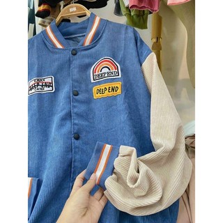 ÁO KHOÁC BOMBER CHẤT KAKI NHUNG