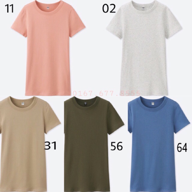 Áo len tăm cộc tay nữ Uniqlo size L và XL các màu (bill xem ảnh)