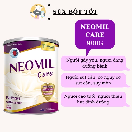 Milk - Sữa bột Neomil Care 900g: Dinh dưỡng chuyên biệt cho người ung thư