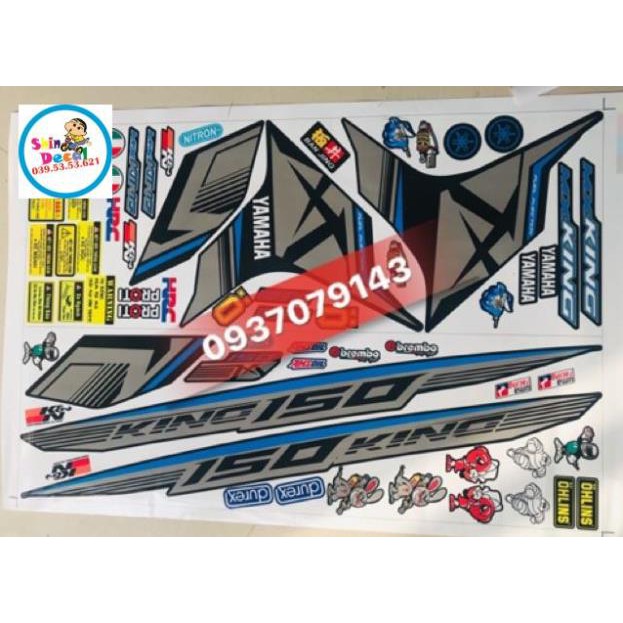 Tem rời ex 150 đen xám xanh 3 lớp ko bay màu