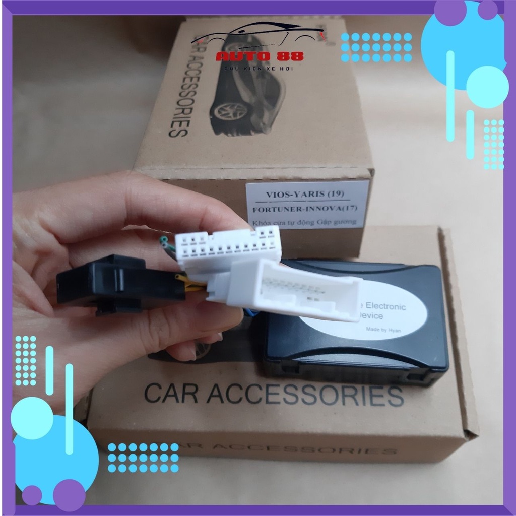 Tự động gập gương Toyota 2010 - 2020 cắm giắc zin Auto88.Officialstore cài đặt nhanh, có kỹ thuật hỗ trợ lắp đặt