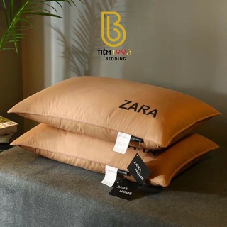 🦢🦢Sét 2 Ruột Gối Lông Vũ Nhân Tạo ZA.RA - Vỏ Cotton - Mã KG250 🦢🦢