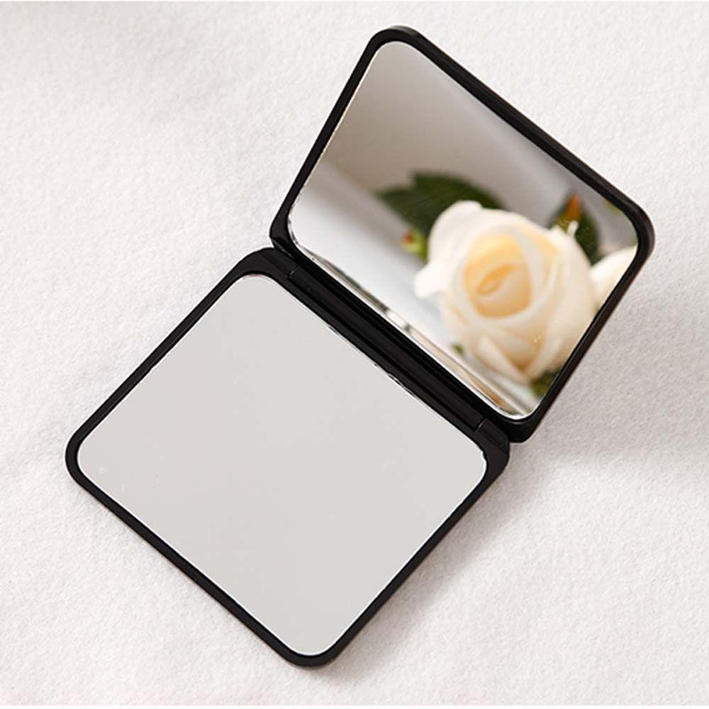 Gương Trang Điểm Cầm Tay Mini Hình Vuông Hai Mặt Lấp Lánh Dành Cho Học Sinh