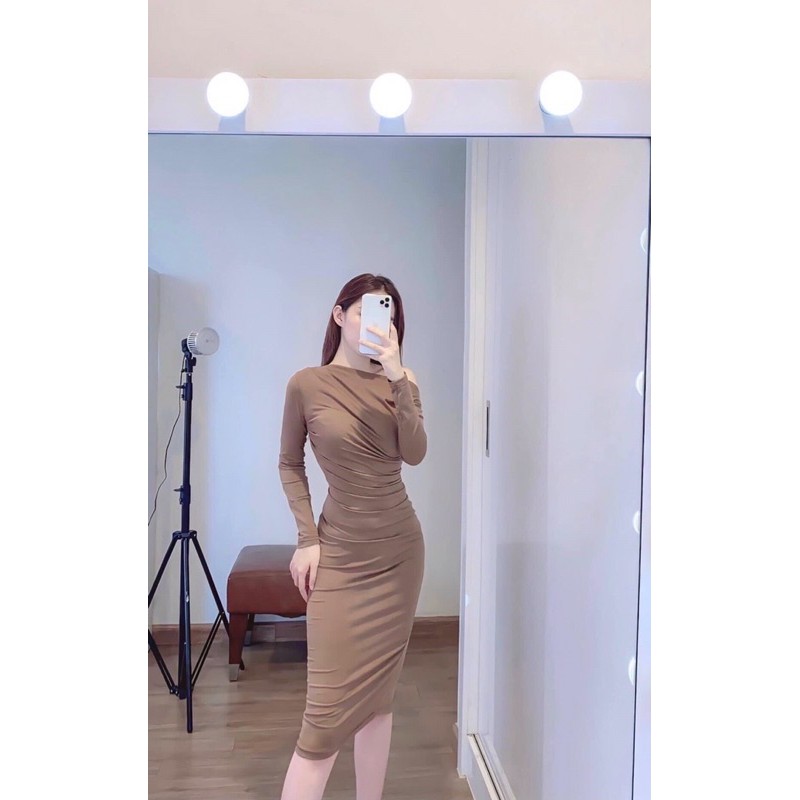 Váy thun nhũ nhún sẻ đùi siêu chất