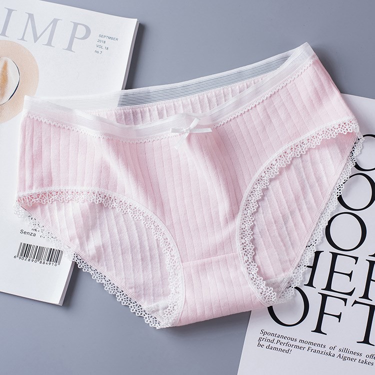 [Mã WASTDEP giảm 5K đơn bất kì] Quần lót nữ cotton viền ren siêu mềm mỏng mát QC45 | BigBuy360 - bigbuy360.vn