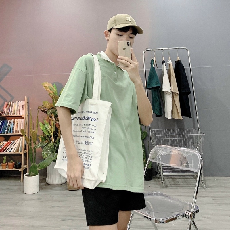 ÁO THUN POLO TRƠN BASIC FORM UNISEX NAM NỮ (kèm ảnh thật)
