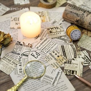 (Hình thật) Sticker hộp - Newspaper