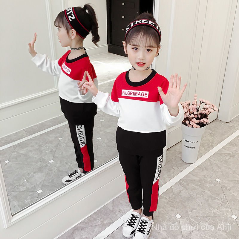 Girls Spring Suit Sweaters New Kids Fashion Baby Girls Spring And Autumn, Two Piece Children's Clothes