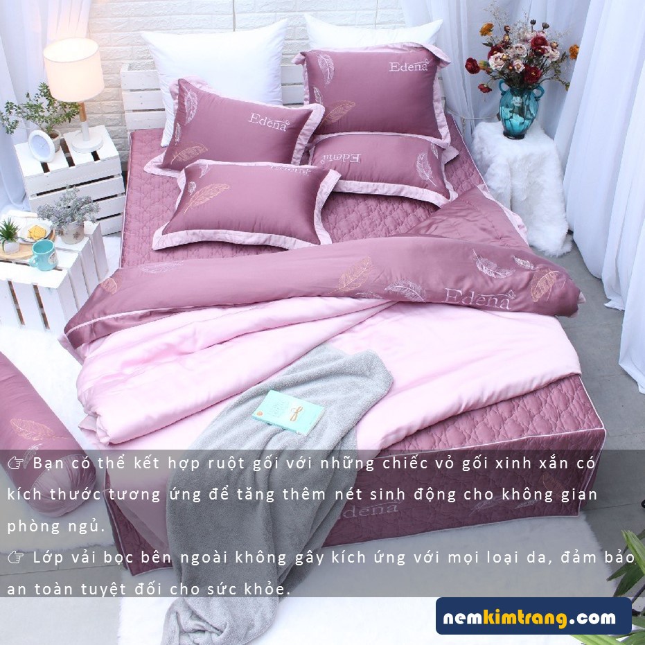 GA  Nệm Tencel Edena Mẫu 737 - CHÍNH HÃNG, CAO CẤP