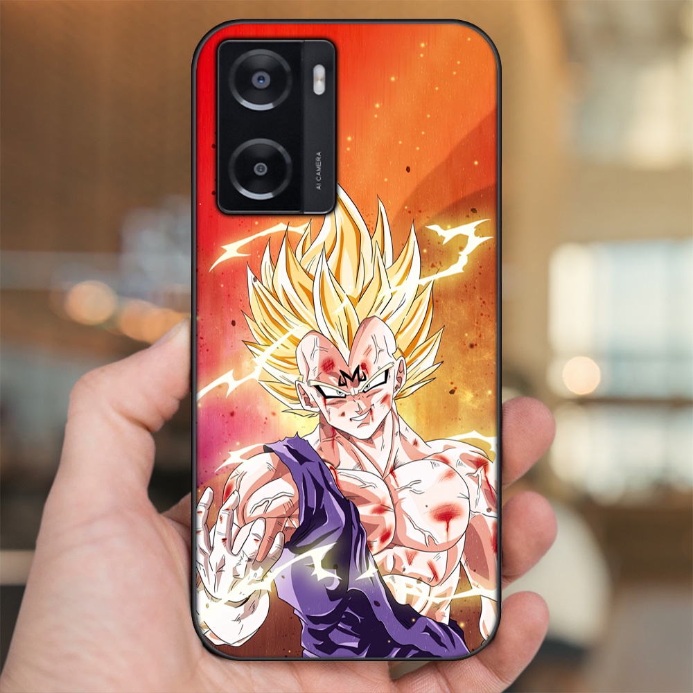 Ốp lưng Oppo A57 4G viền đen in hình Vegeta Dragon Ball